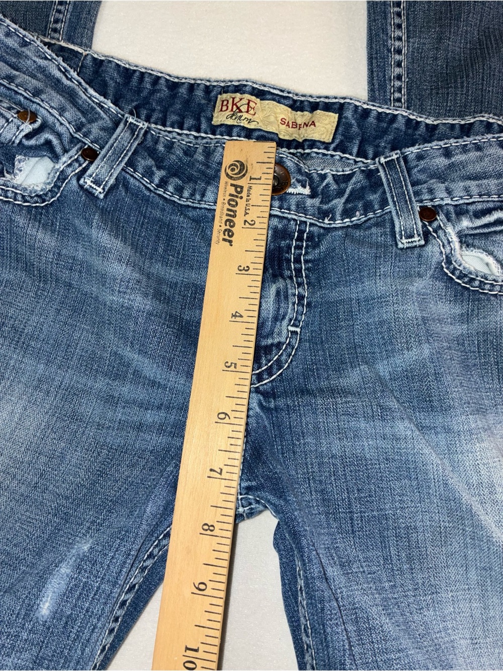 BKE Sabrina vintage lowrise Y2K jeans bootcut sz 29/35.5 - Picture 4 of 11